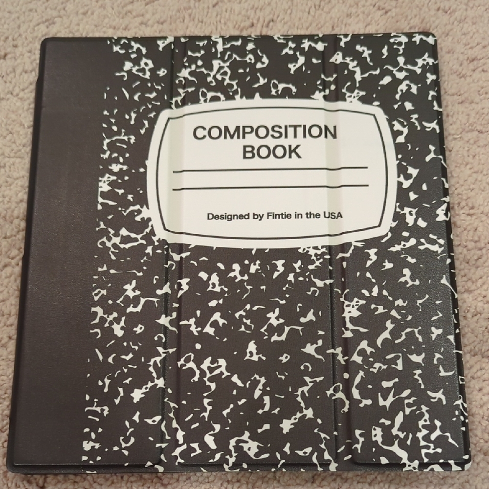 Tablet Magnetic Cocer - Black and White Composition Book Cover